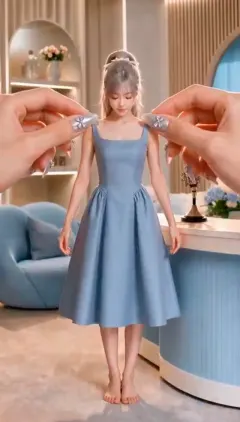 女装带货娃娃换装视频