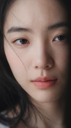 女生高清面部表情视频提示词