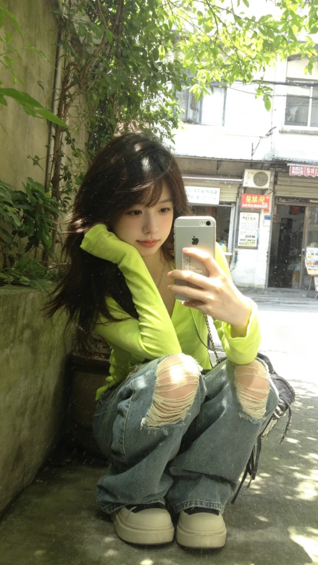 女生早期网红自拍