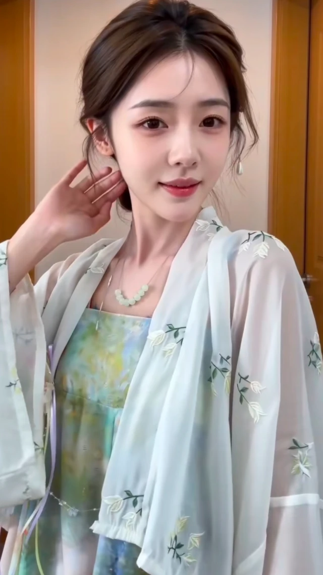 汉服女装带货全身展示视频